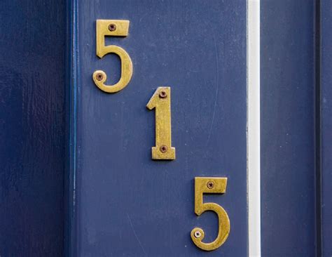 nailing house numbers in metal door|installing house numbers on fence.